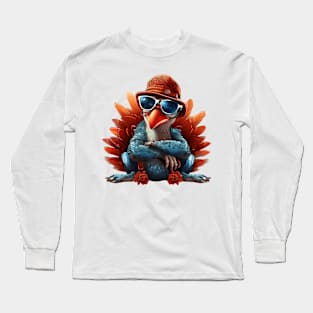 Cartoon Thanksgiving Turkey #20 Long Sleeve T-Shirt